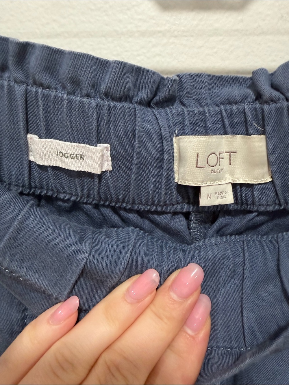 LOFT Outlet Blue Lyocell Blend Jogger Pants Women’s Medium - Picture 9 of 10